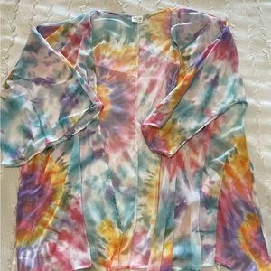 Gorgeous tie die kimono.